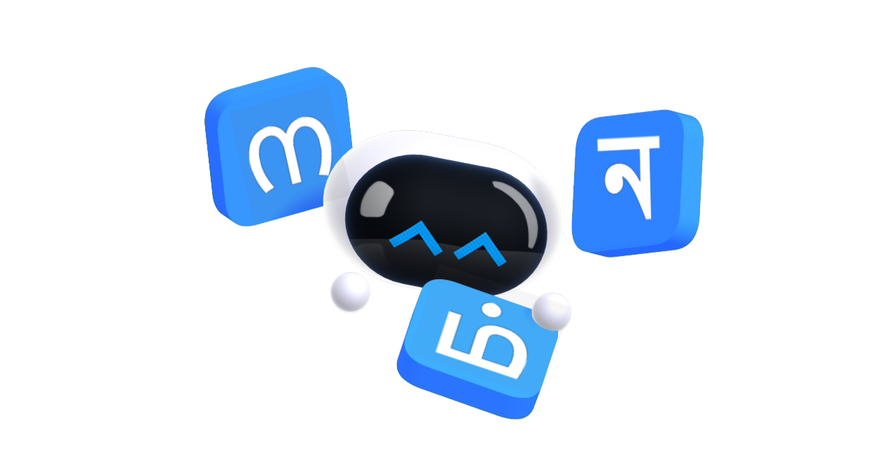 Multi-language support interface